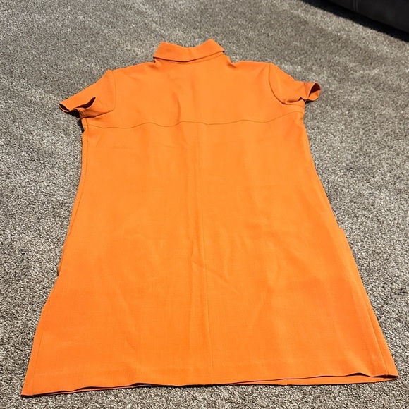 Size 14 Orange Button-Up Women's Dress - Picture 2 of 6